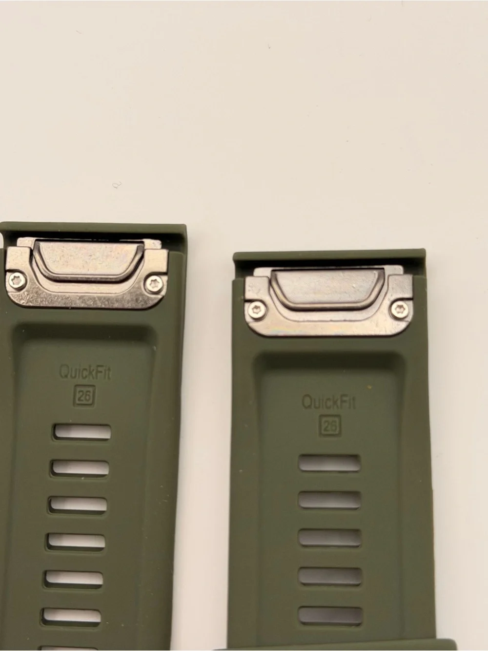 Army Green, 26mm, Quick Fit, Replacement Band, Black Buckle, Fits Garmin Fenix